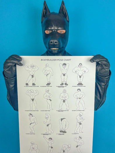 Bodybuilder Pose Guide (A2 Print)