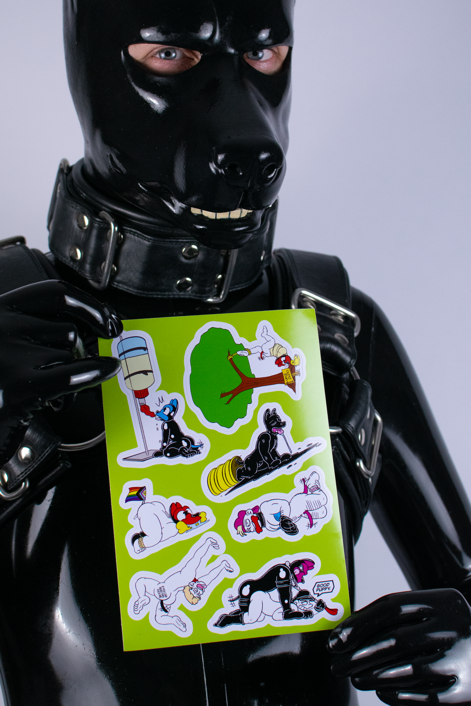 Sex Dog Sticker Sheet (A5/Green)