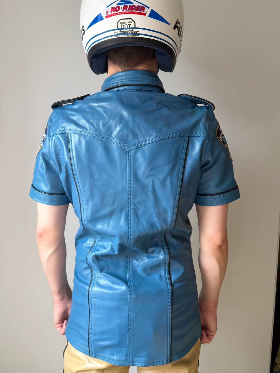Blue Police Leather Shirt (Spitfire)