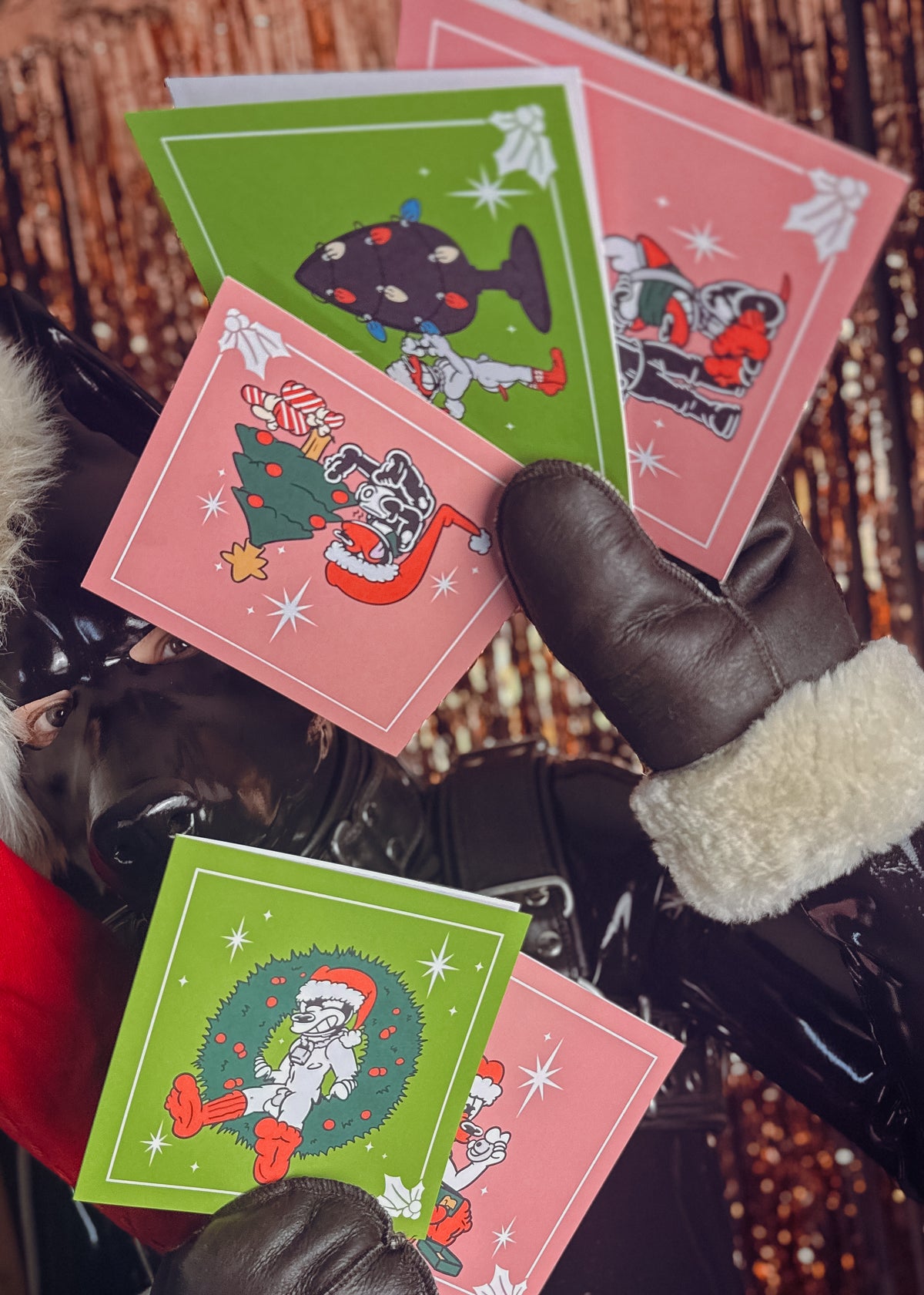 "Holiday Dogs" Christmas Cards 2026 (5 Pack)