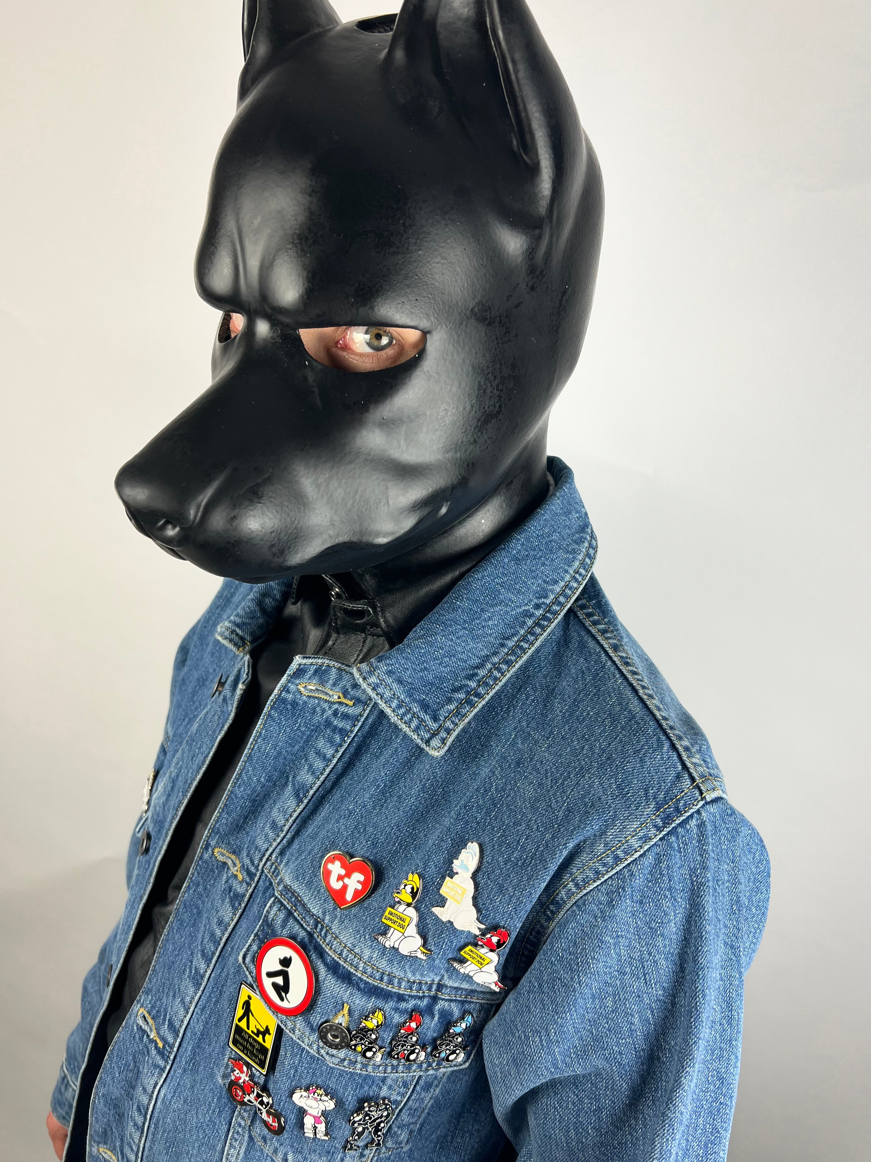 Emotional Support Dog Enamel Pin (RED)