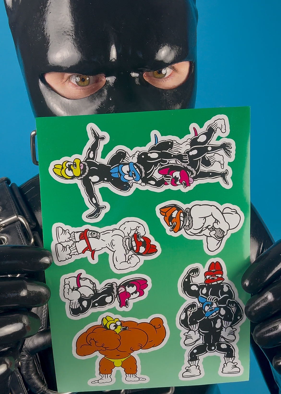Puppy Sticker Sheet (A5/Green)