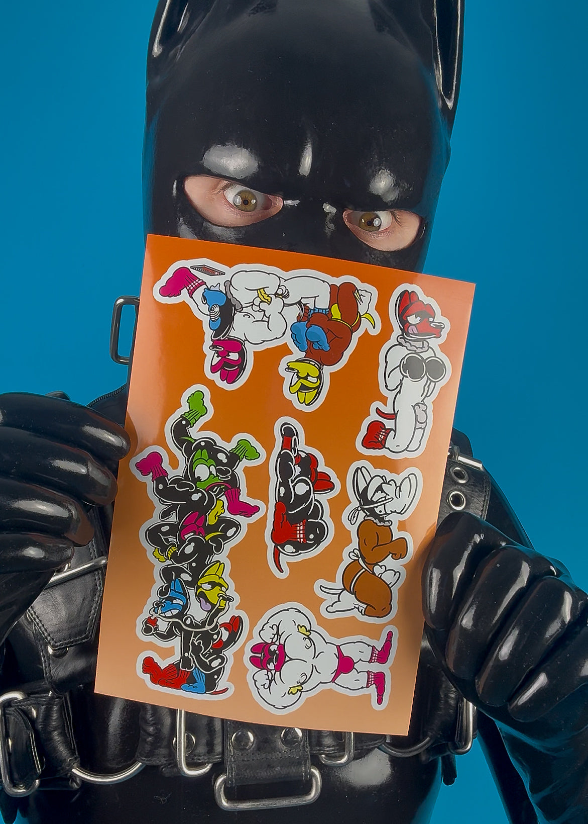 Puppy Sticker Sheet (A5/Orange)