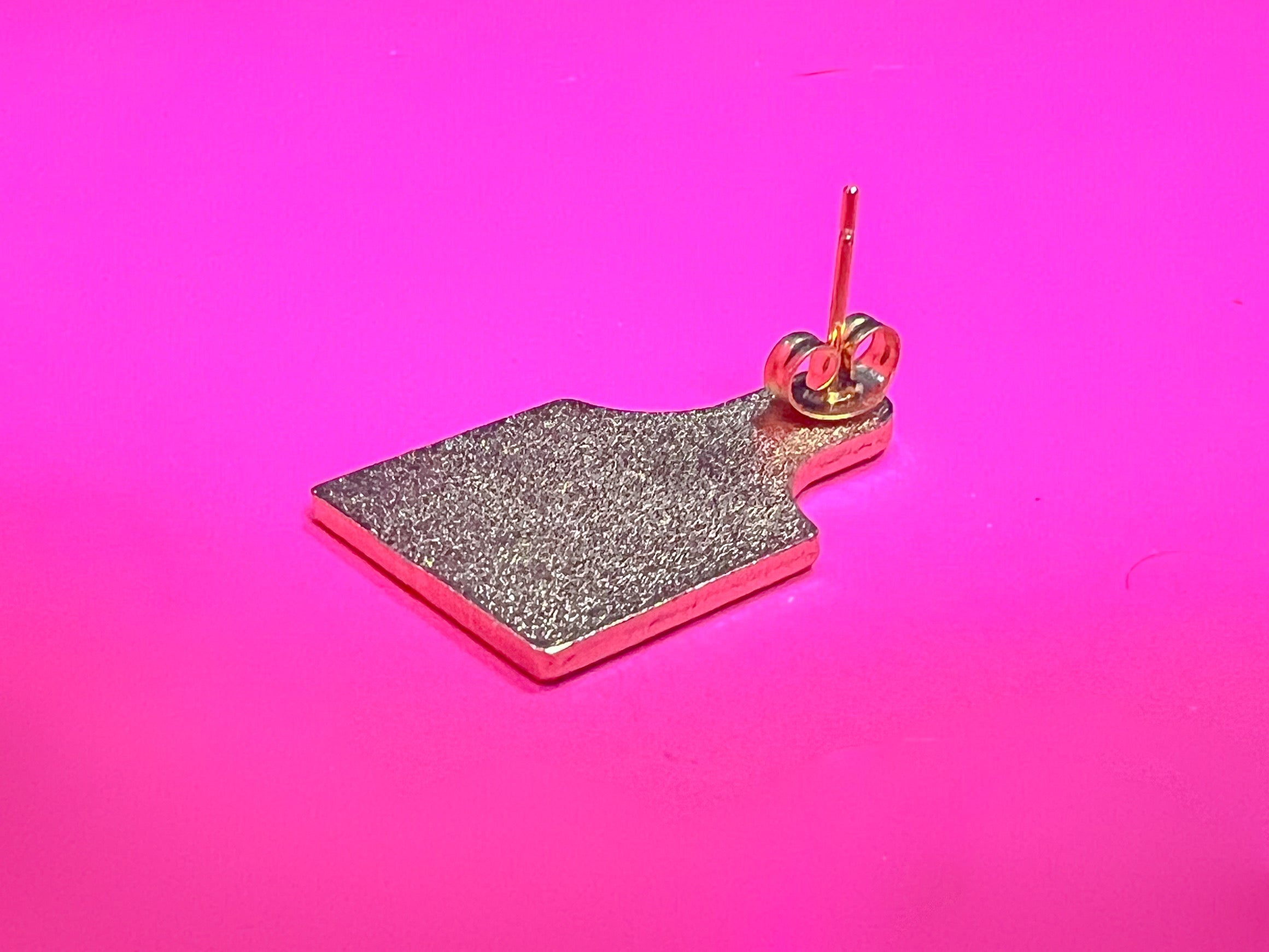 Cattle Tag Earring (GOLD)