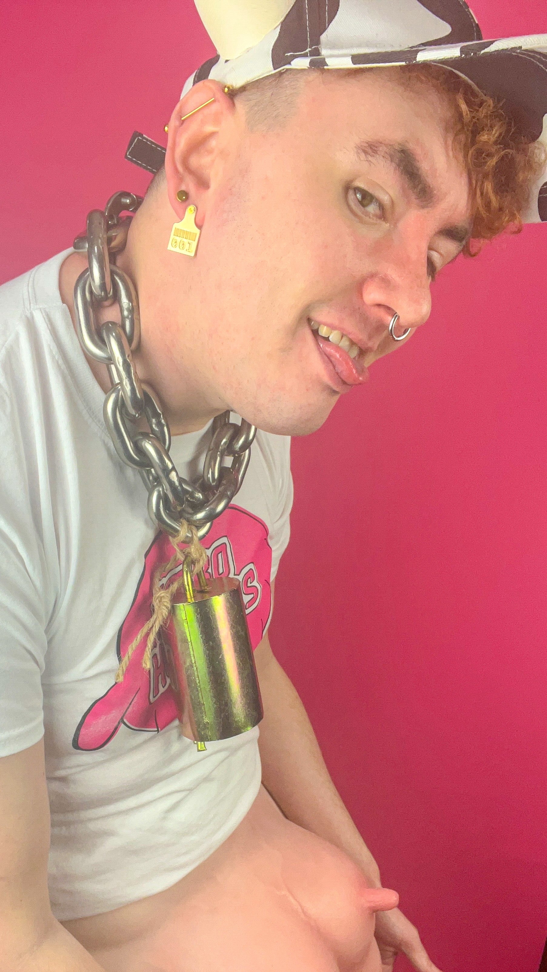 Cattle Tag Earring (GOLD)
