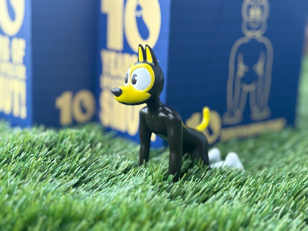Yellow Miniature Puppy Figure