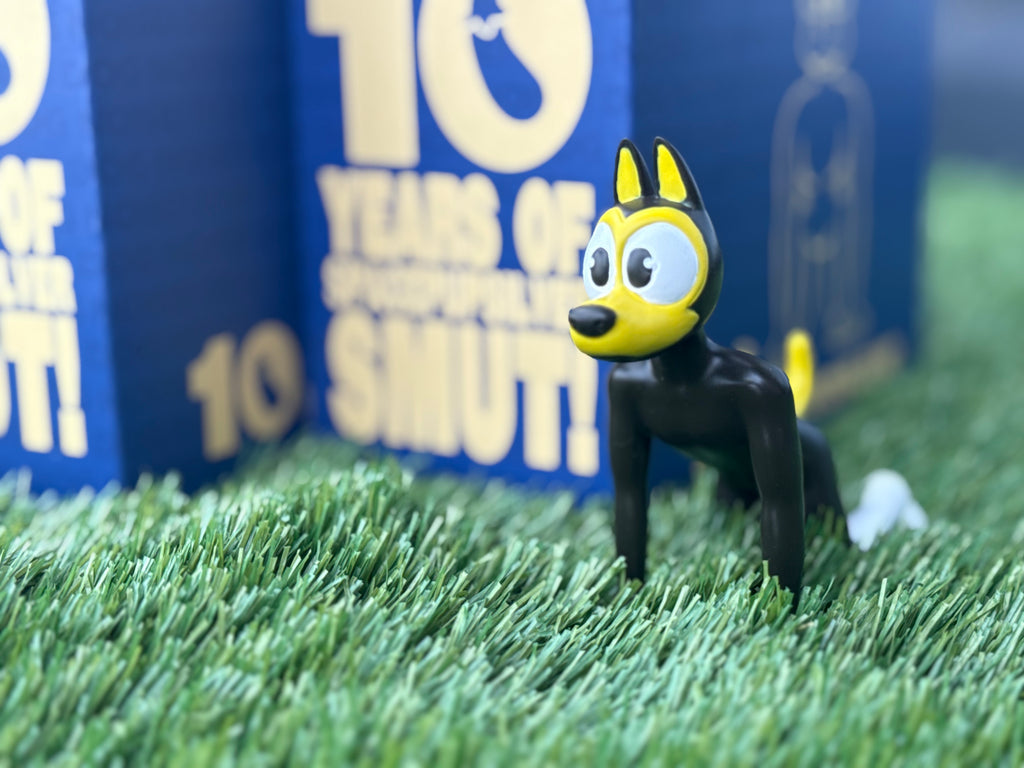 Yellow Miniature Puppy Figure