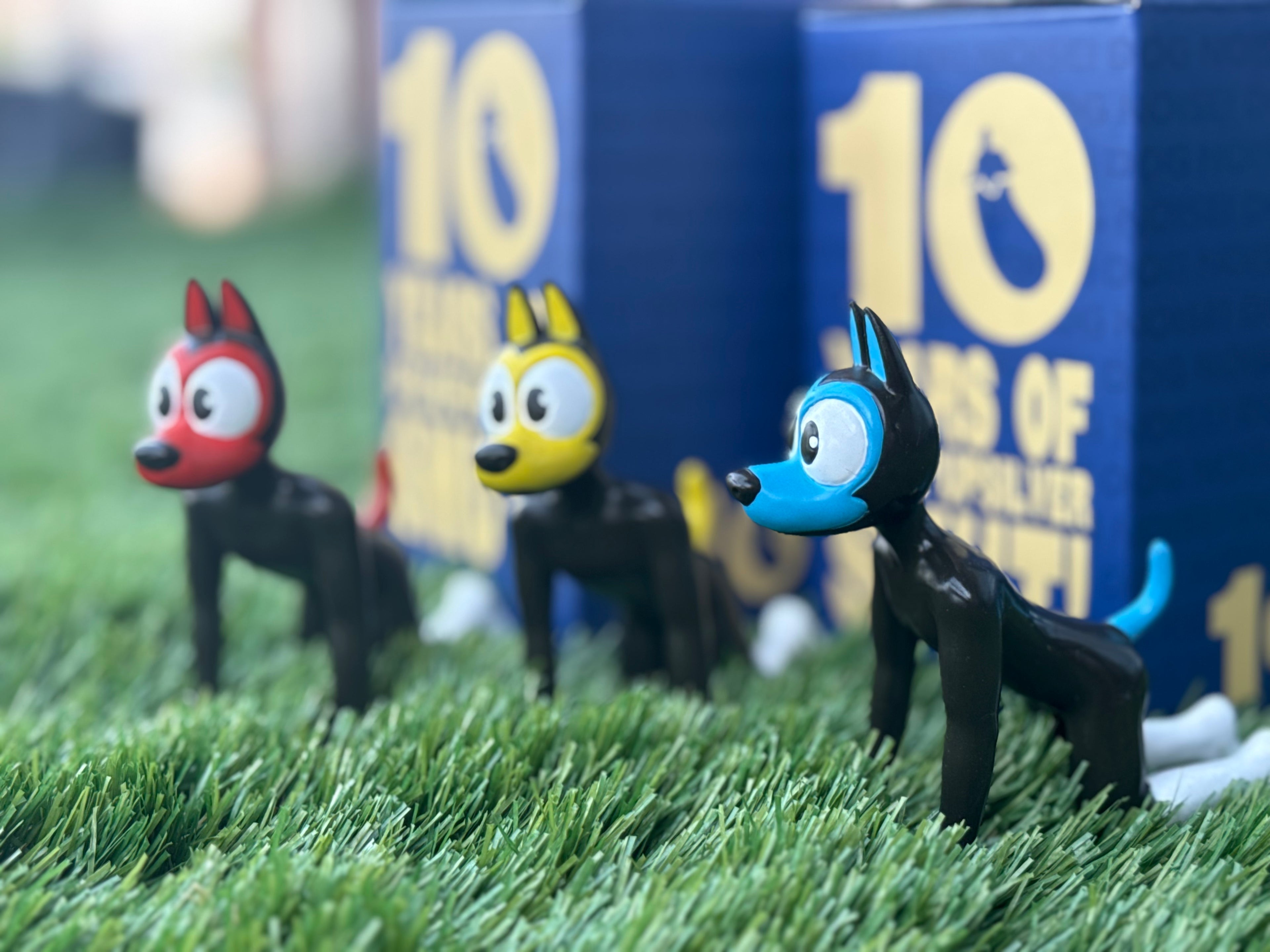Red Miniature Puppy Figure