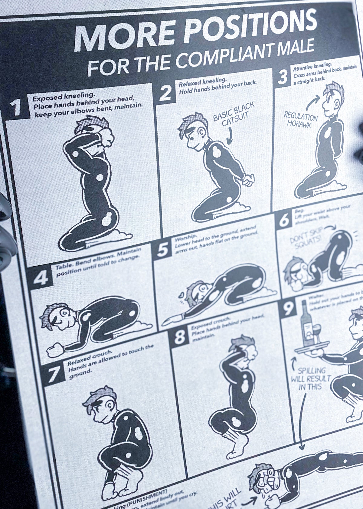 More Positions for the Compliant Male (A3 Print)