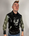 Platinum Latex Varsity Jacket