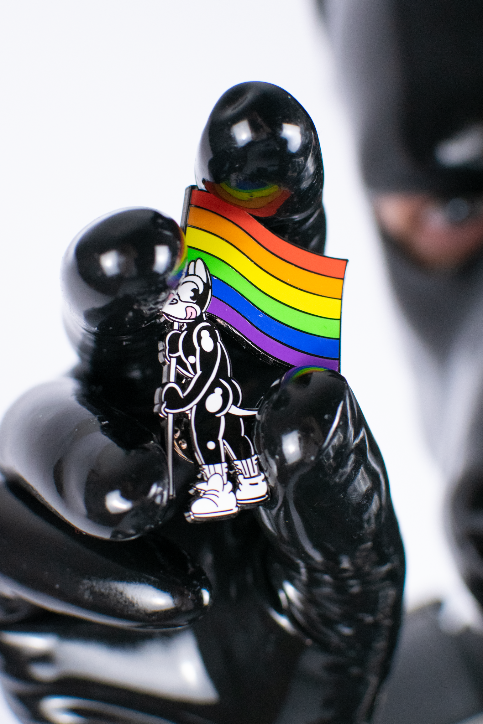 Pup Rainbow Pride Enamel Pin – SpacePupSilver