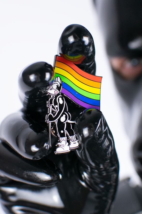 Pup Rainbow Pride Enamel Pin