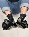 Silver Latex Toe Socks