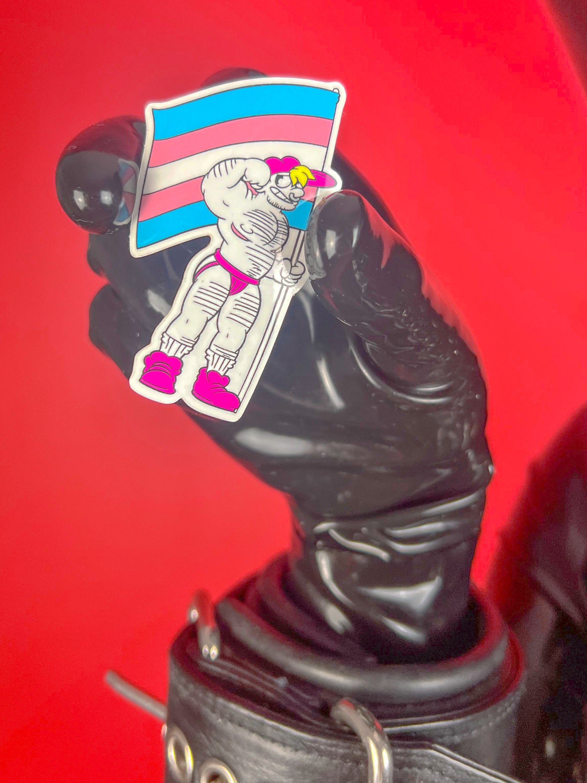 Trans Hunk Sticker – SpacePupSilver
