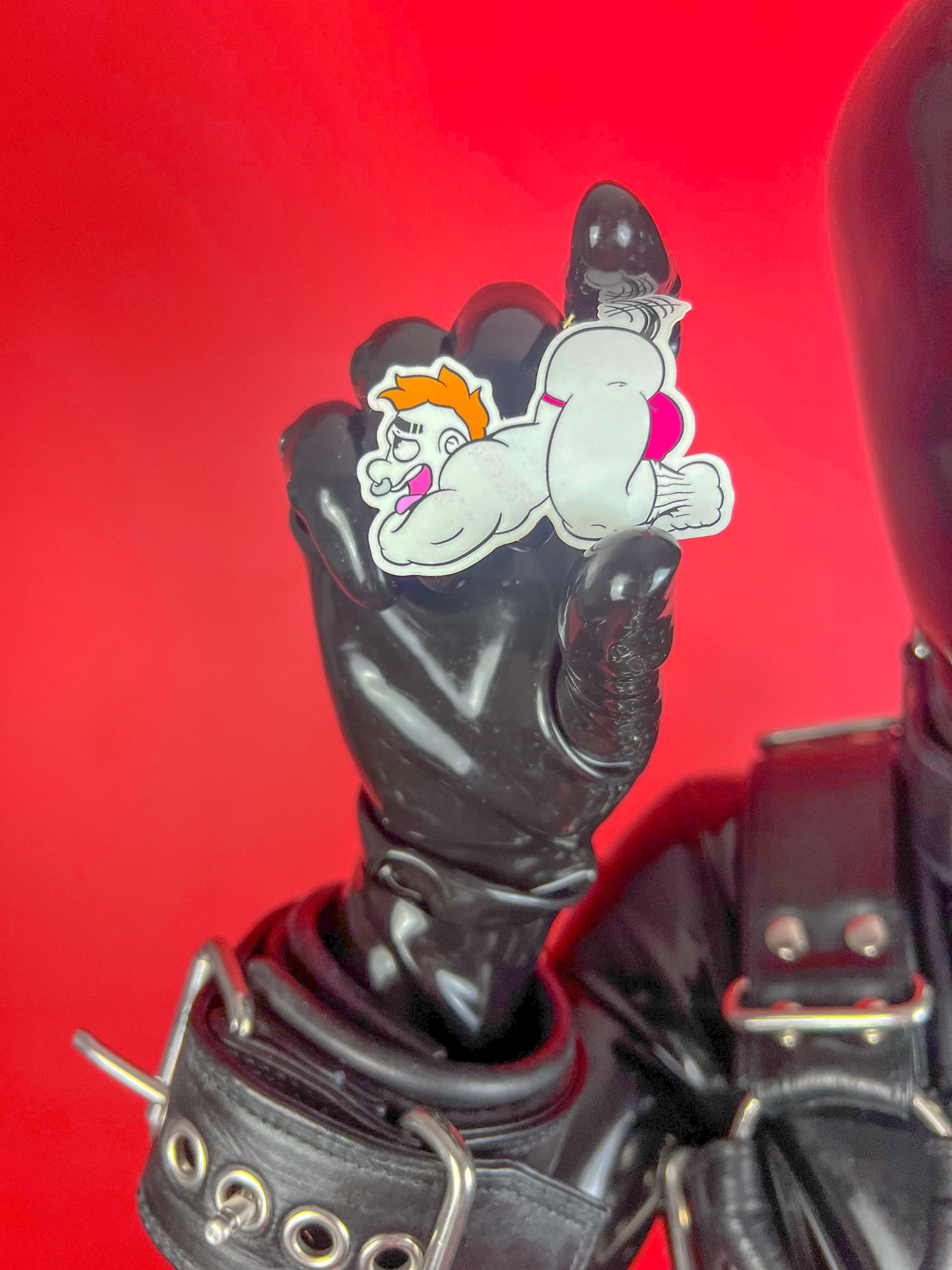 Thong Dog Sticker – SpacePupSilver