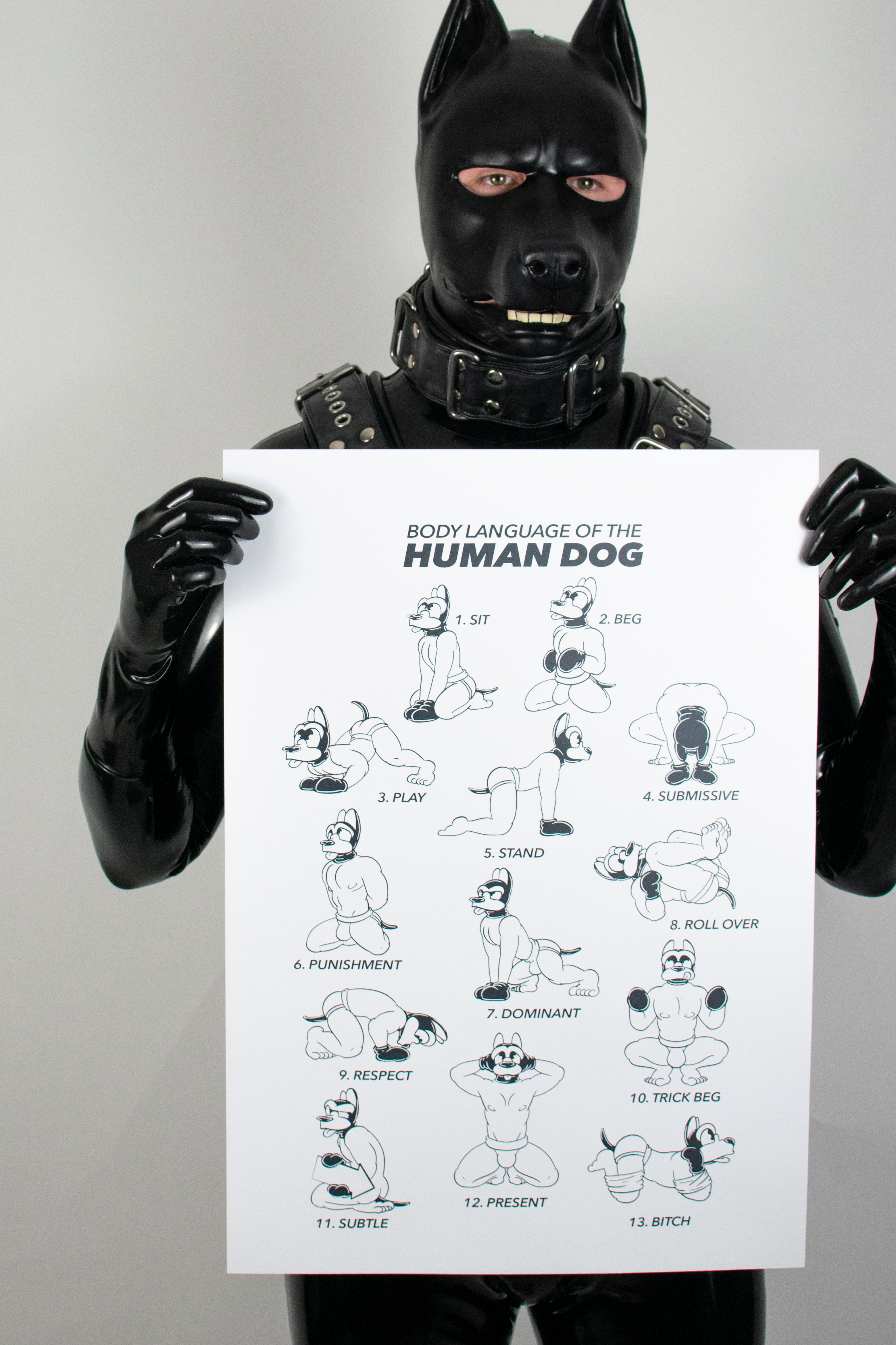 Body Language -Neoprene Style- (A2 Print/White)