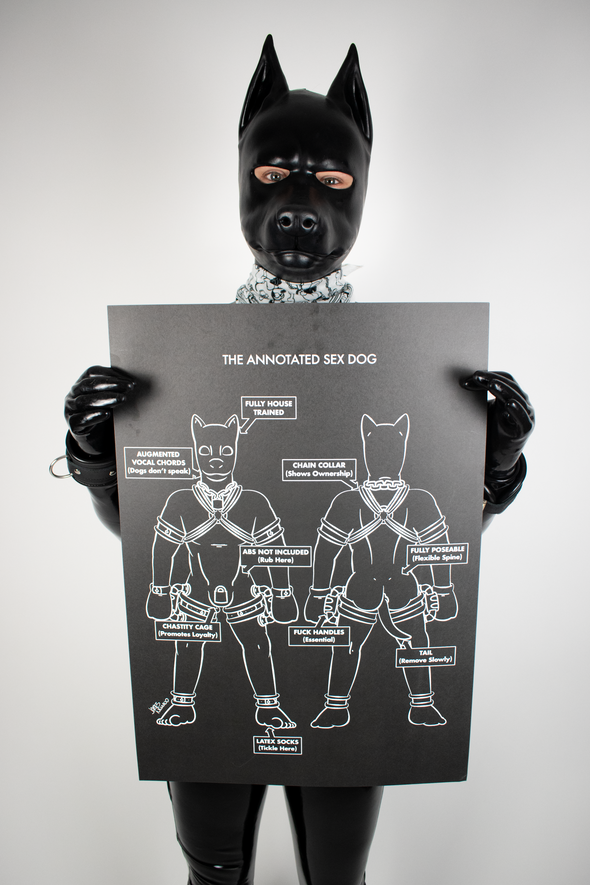Annotated Sex Dog (Blackstyle) (A2 Print)