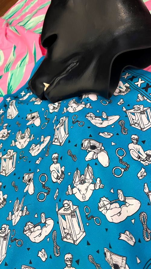 Bondage Boy Bandana (Blue)