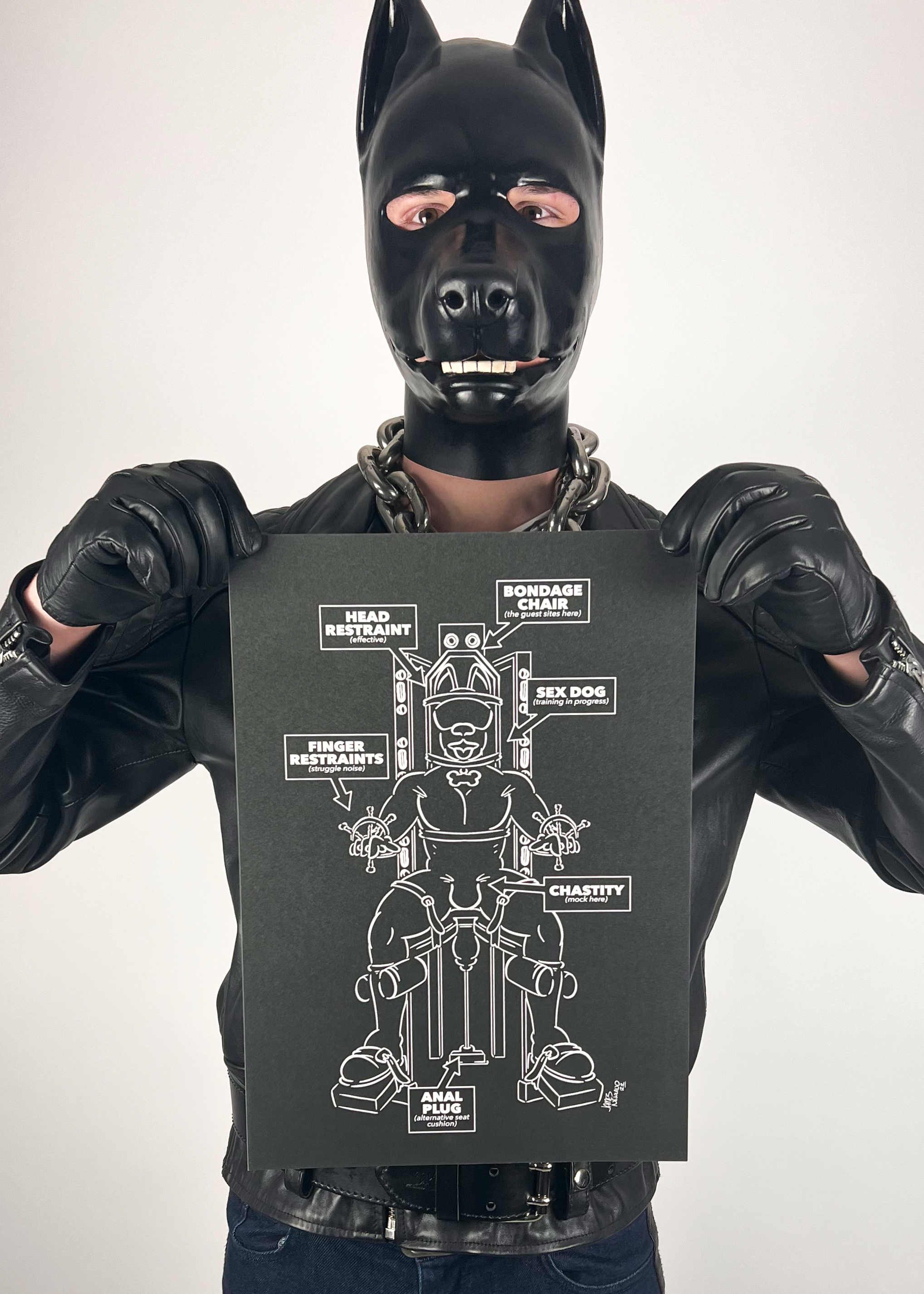 Bondage Dog (A3 Print)