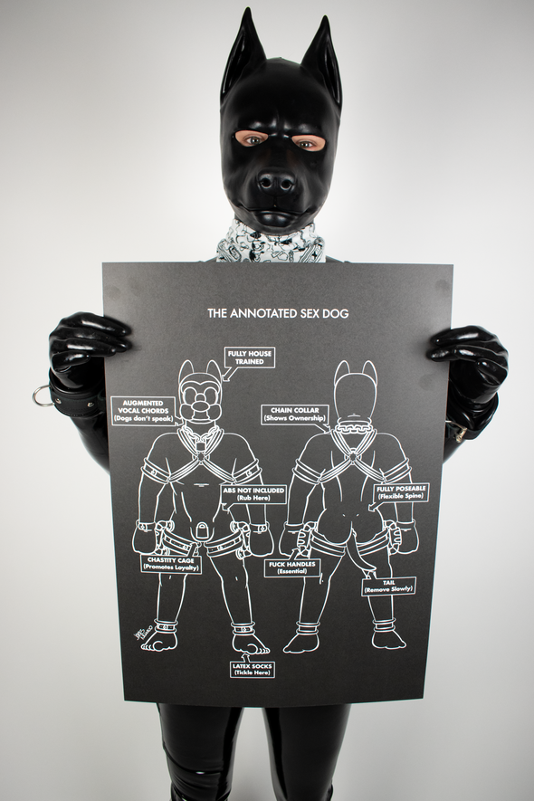 Annotated Sex Dog (Woof Hood) (A2 Print)