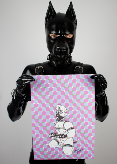 Optical Illusion Dog Boy (A3 Print)