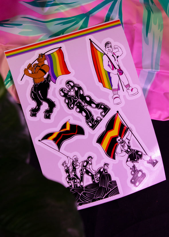 Pride Sticker Sheet #1 (A5 Size)